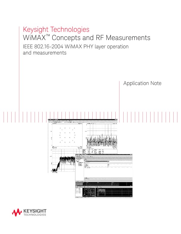 Wimax Concepts And Rf Measurements Pdf Asset Page Keysight